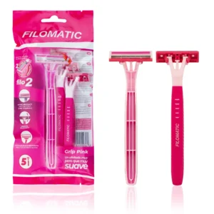 BOLSA 5 MAQUINILLAS AFEITAR FILO 2 PINK
